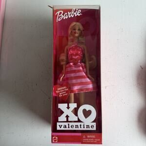 2002 Mattel Barbie XO Valentine 55517 Pink Red Dress NIB
